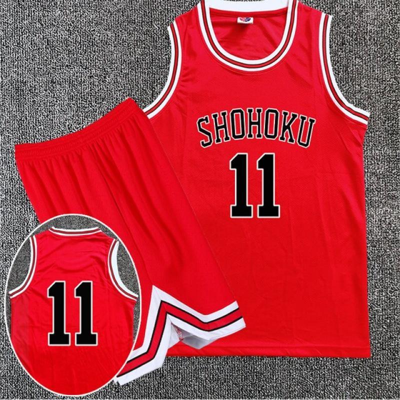 Slam Dunk Cosplay Kaede Rukawa Sakuragi Hanamichi Cosplay Costume Anime Vest Basketball Jersey School Uniform Halloween