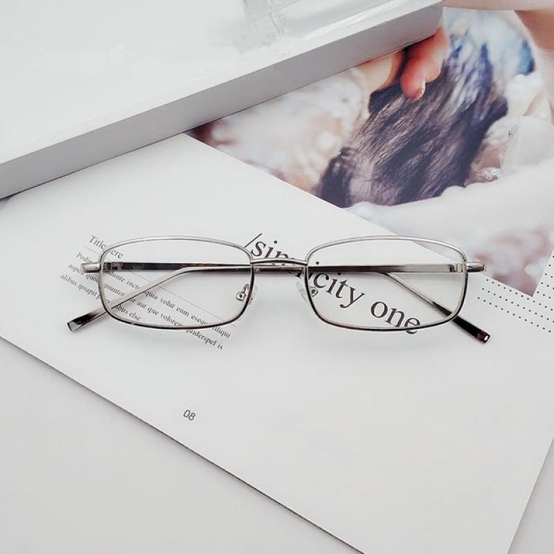 Danganronpa Peko Pekoyama Cosplay Glasses Rectangle Sunglasses Retro Metal Frame Female Glasses Anime Cosplay Props