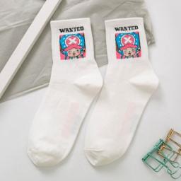 Anime Japanese Socks D Luffy Roronoa Zoro Ace Portgas D Ace Monkey Medium Stockings  Men And Women Role Playing Accessories