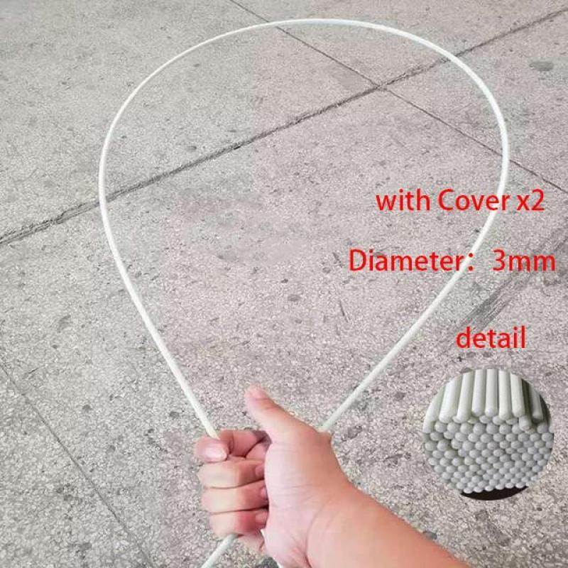 3pcs Belly Dance Accessories Flexible Stick 3mm Veil Flags Fiberglass