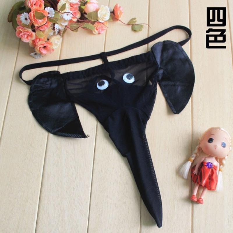 Sexy Men Underwear Elephant Bulge Pouch Mens Elastic T Back Lingerie Thong Erotic Underwear Gay Sexy Sissy Thong Panties