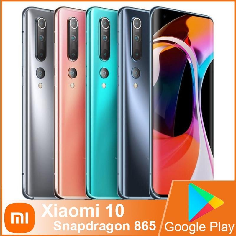 Xiaomi 10 Smartphone Snapdragon 865 MI 10 100MP Camera 4780mAh Battery MultiLink Global Version MIUI 11 5G