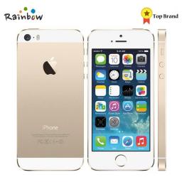 Original Apple IPhone 5s Unlocked 16GB / 32GB ROM 8MP Camera 1136x640 Pixel WIFI GPS Bluetooth Cell Phone Multi Language