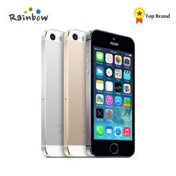 Original Unlocked Apple IPhone 5s 16GB / 32GB ROM 8MP Camera 1136x640 Pixel WIFI GPS Bluetooth Cell Phone Multi Language