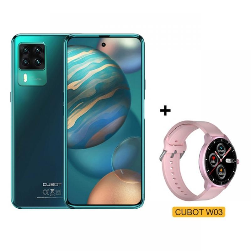 Cubot X50 Smartphone 8GB RAM 256GB ROM 64MP Quad Camera 6.67" FHD+ Screen 32MP Selfie NFC Global 4G LTE Mobile Phone 4500mAh OTG