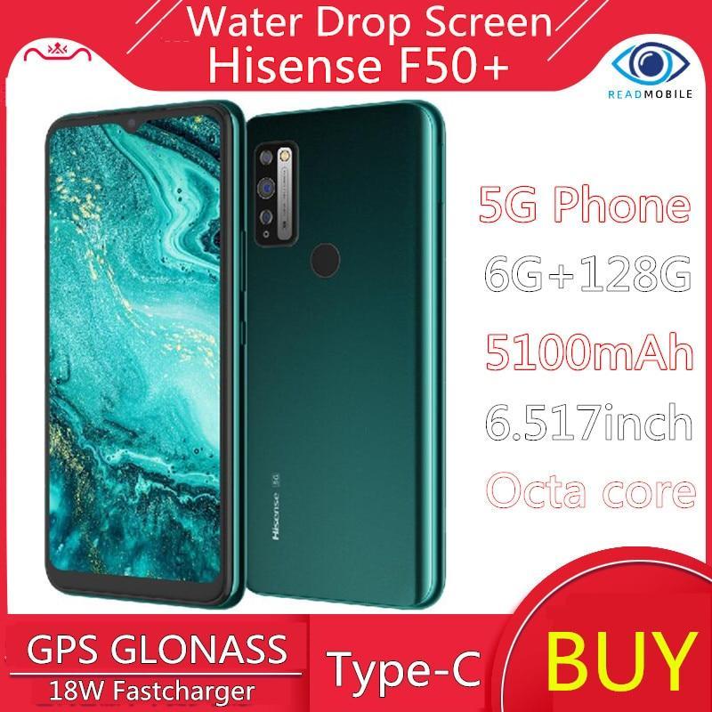 Hisense F50+/R15 Phone 5100mAh Battery 6G RAM 128G ROM 5G Network Phone 48MP ,2MP infrared Water Drop Screen GPS Glonass