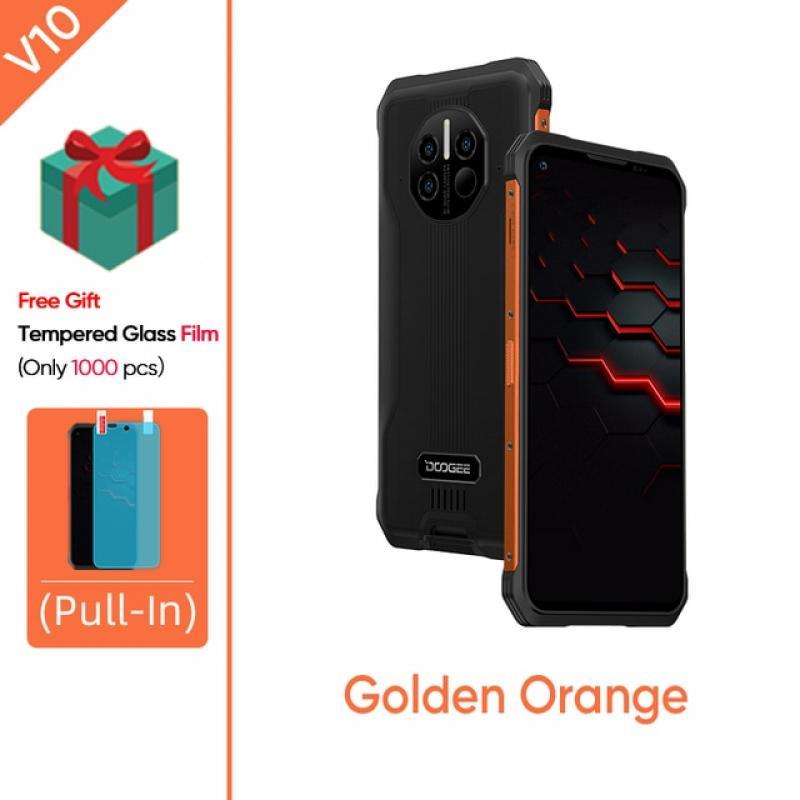 DOOGEE V10 Dual 5G NFC Rugged Phone Infrared Forehead Thermometer 8GB + 128GB 48MP Rear Camera 33W Fast Charging 8500mAh Battery