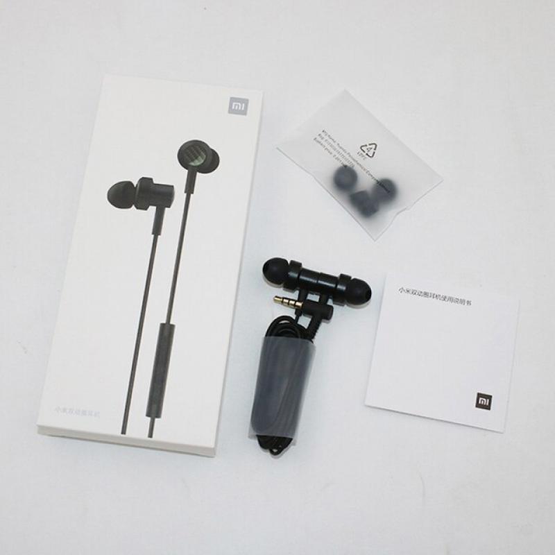 Xiaomi 3.5MM Earphone Redmi Note 9 9S 8 7 Pro In-Ear Bass Stereo With Mic Wire Control Dual Driver For Mi 10 Lite 9 Poco X3 Pro