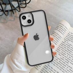 Candy Shockproof Silicone Bumper Phone Case For IPhone 14 11 12 13 Pro Max X XS XR 8 7 Plus SE Transparent Protection Back Cover