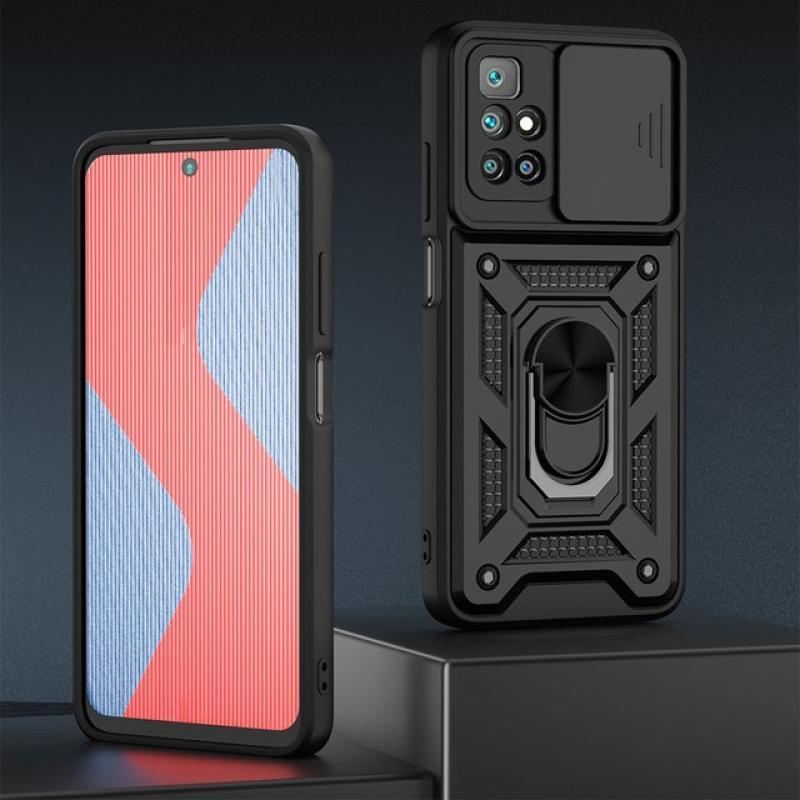 KEYSION Shockproof Case for Redmi 10 Note 11 Pro+ Plus 10T 10S Phone Stand Cover for Xiaomi POCO X5 Pro 5G 12T M3 M4 Pro F3 X3