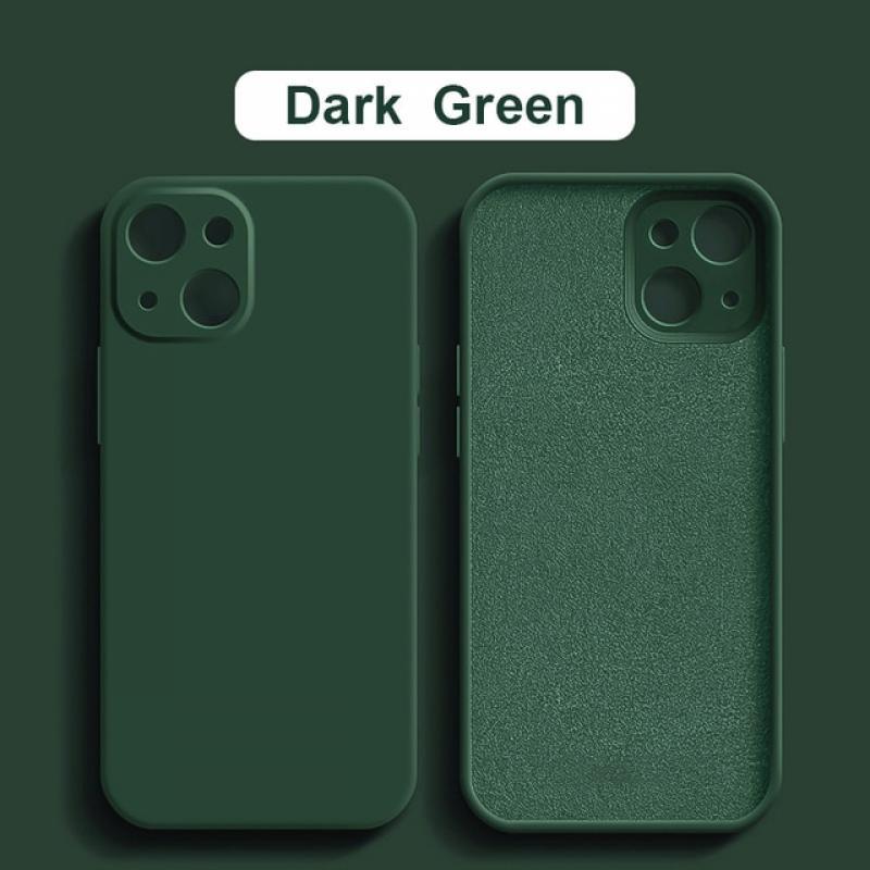 Official Square Liquid Silicone Phone Case For iPhone 11 12 13 14 Pro Max Mini XS Max X XR 7 8 Plus Full Lens Protection Cover