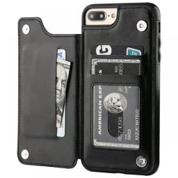 Luxury Slim Fit Premium Leather Cover For IPhone 14 13 11 12 Pro XS Max XR X SE 6S 6 7 8 Plus Wallet Card Holder Slots Flip Case