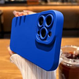 Matte Silicone Phone Case For IPhone 14 13 12 11 Pro Max Mini XR XS Max X 8 7 14 Plus SE 2020 Camera Lens Portector Soft Cover