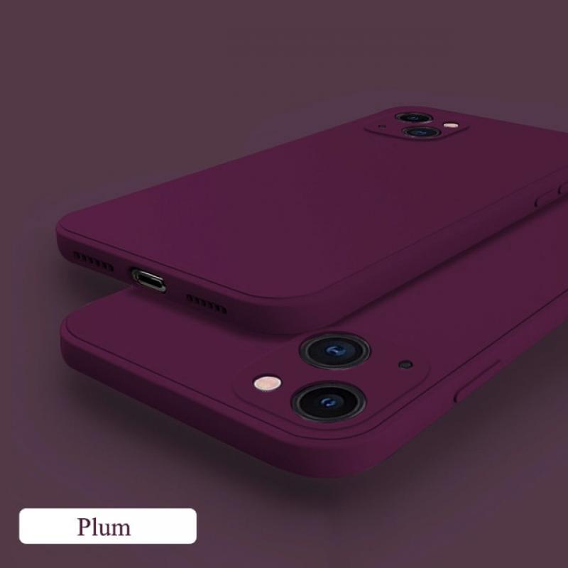 YYDS Original Liquid Silicone Square Phone Case For iPhone 11 12 13 14 Pro Max XS XR X Mini 7 8 Plus SE 2 Shockproof funda Cover