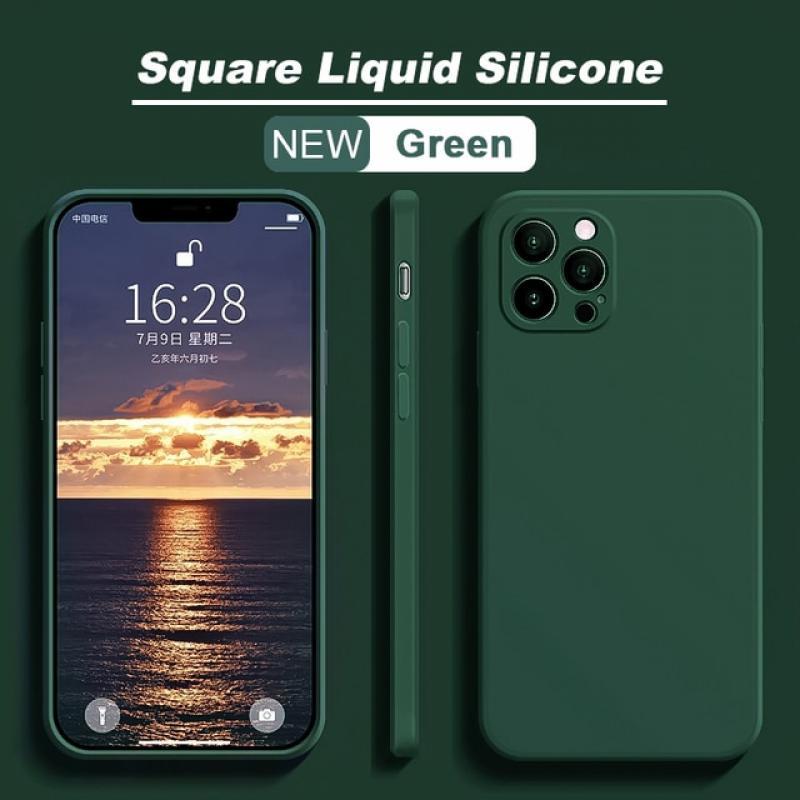 ASTUBIA Official Square Liquid Silicone Phone Case For iPhone 11 12 13 Pro Max Mini X XR XS Max 7 8 Plus SE 2020 Cover 14