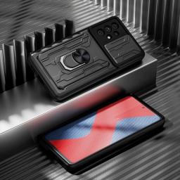 KEYSION Shockproof Case For Samsung A53 5G A33 A73 A52 A72 A32 A22 A12 Card Bag Camera Protection Phone Cover For Galaxy A23 A13