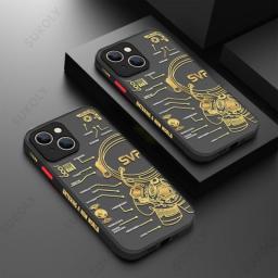 Astronaut Acrylic Clear Case For IPhone 13 14 Pro Max 12 11 Pro Max X XS XR 7 8 Plus SE 2020 Luxury Matte Cartoon Back Cover