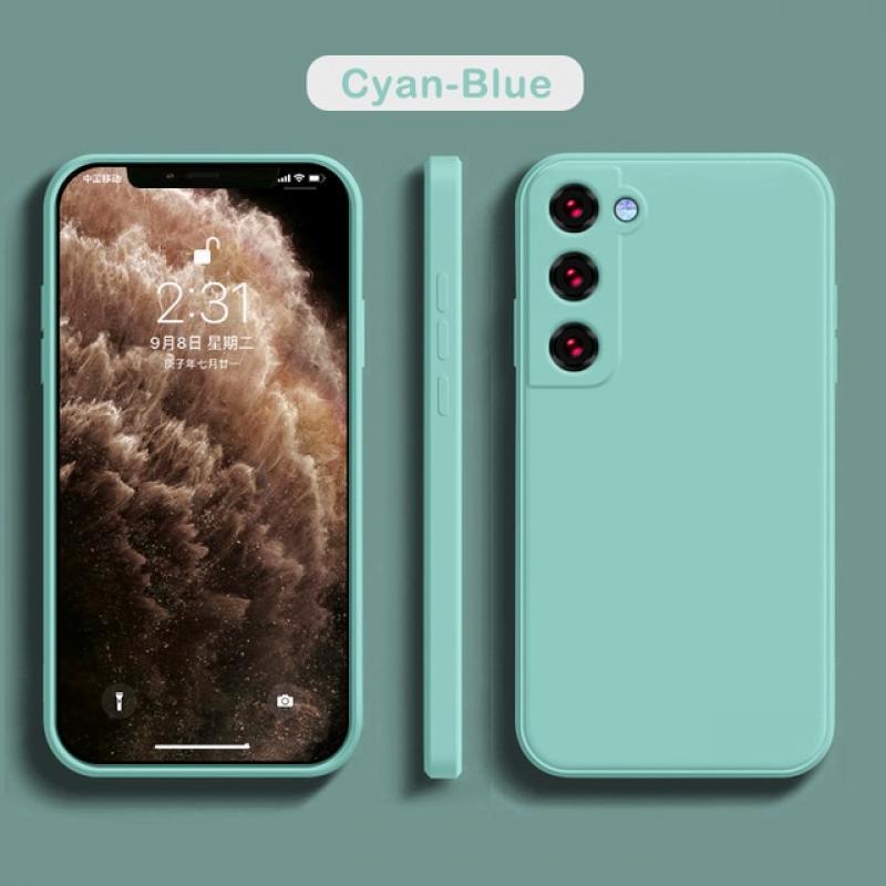 Square Liquid Silicone Case For Samsung Galaxy S22 S21 Ultra S23 S20 S10 Plus FE A52 A53 A73 A33 A72 A51 A32 4G 5G Soft Cover