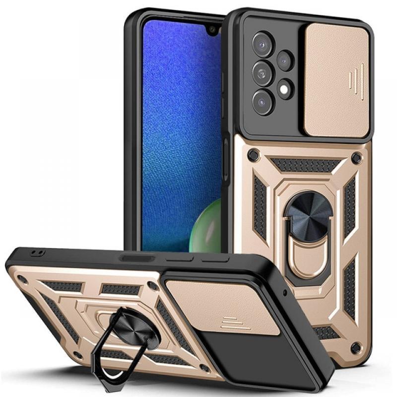 Armor Shockproof Case for Samsung Galaxy A13 4G A13-5G Phone Camera Lens Protective Magnetic Car Holder Ring Case Cover