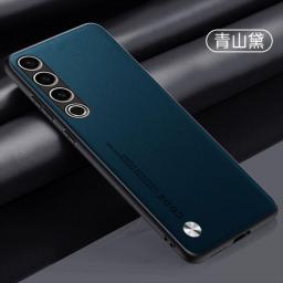 For Meizu 20 Pro Case Kevlar Stripe PU Shockproof Back Case For Meizu 20 18 18Pro Coque Luxury Leather Bumper Meizu20 Funda