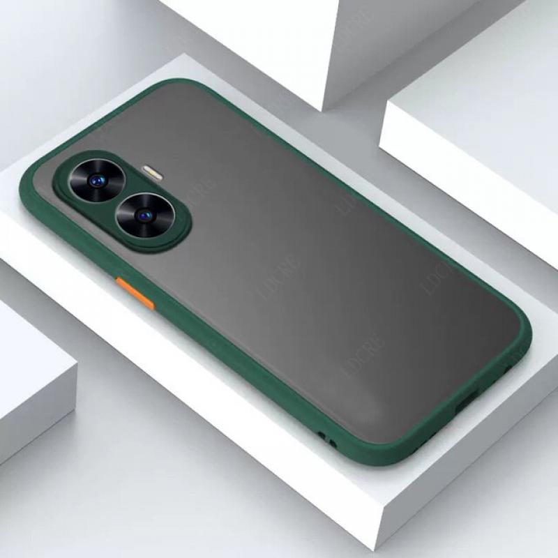 For OPPO Realme C55 Case Cover Realme C55 Capas Bumper Back Shockproof Matte Shockproof Clear Translucent Funda Realme C55 Cover