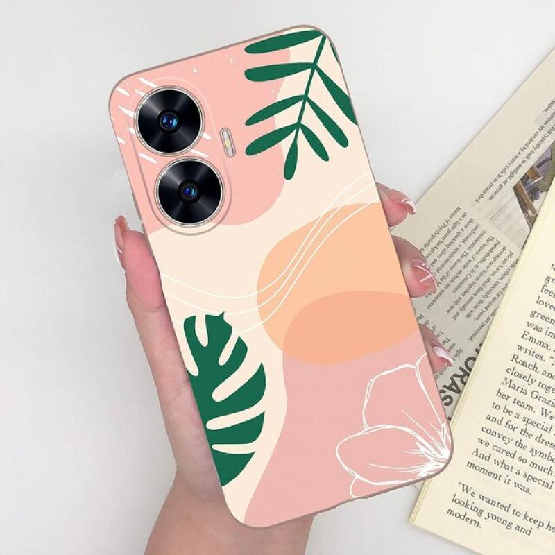 Phone Cases For Oppo Realme C55 4G Panda Bear Silicone Matte Shockproof Cover For RealmeC55 Realme C 55 RealmeC 55 OppoC55 Coque