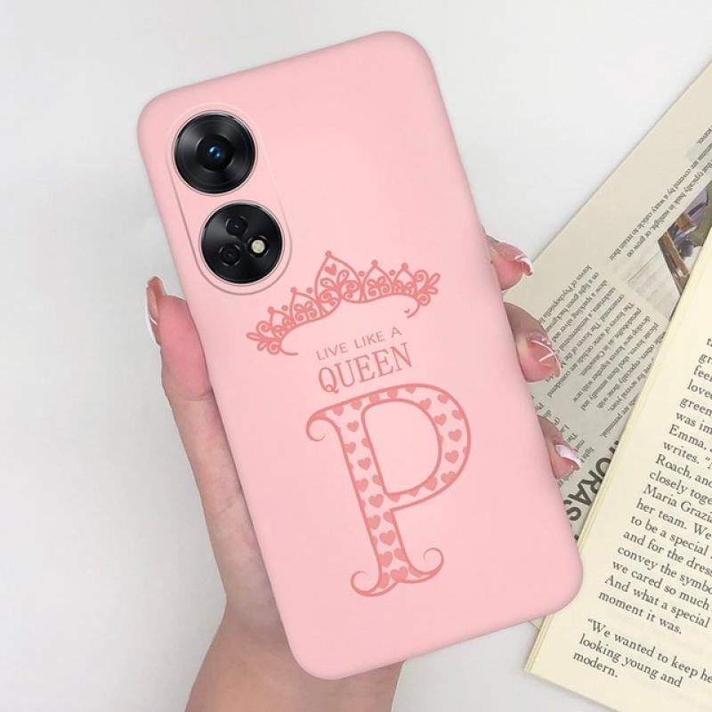 Phone Case For Oppo Reno 8 T 4G 5G King Letters Silicon Matte Fashion Back Cover For Oppo8T Reno8T Reno 8T Reno8 T Durable Funda