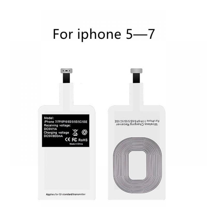 Universal Qi Wireless Charging Adapter Wireless Charging Receiver for Huawei Xiaomi Iphone 5-7 Samsung