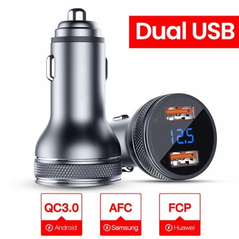 80W USB Car Charger QC3.0 PD TypeC Car Charge Adapter Fast Charge for iPhone13 Xiaomi Samsung Huawei Mobile Phone Quick Chargers
