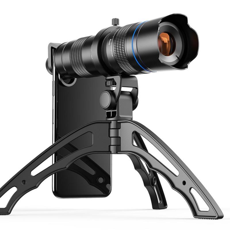 20-40x Zoom Telescope Telephoto Lens Monocular Phone Camera Lens + Mini Tripod for Samsung iPhone Xiaomi All Smartphones