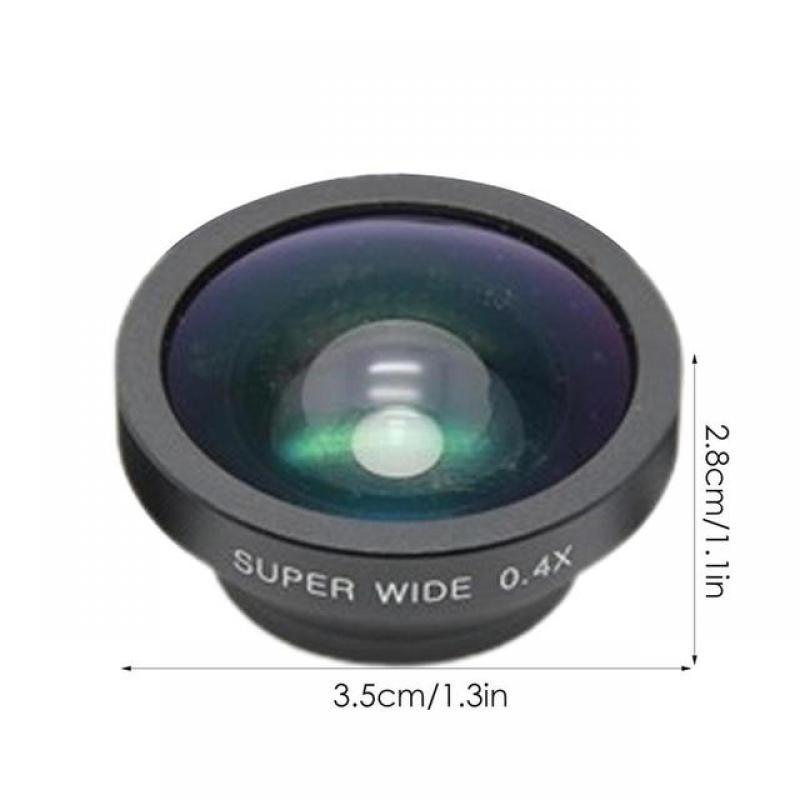 0.4X Portable Phone Camera Len Universal Professional Clip Excellent Wide-Angle Clip Cell Phone Lens For Most Phones Tablet