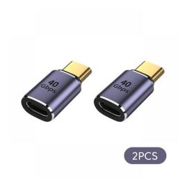 Multiple Specifications TYPE-C Public Conversion Type-C Female Adapter 40GB Straight Elbow For Macbook Pro Air XiaoMi Samsung