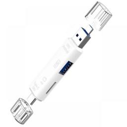 5 In 1 Multifunction Usb 2.0 Type C/Usb /Micro Usb/Tf/SD Memory Card Reader OTG Card Reader Adapter Mobile Phone Accessories