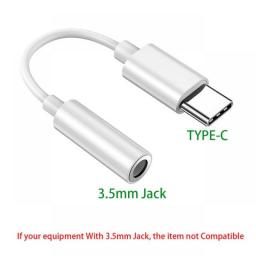 Gowqino Type C To 3.5 Jack USB C To 3.5mm Headphone Adapter Audio AUX Jack Converter For HUAWEI P40 XIAOMI OnePlus Samsung