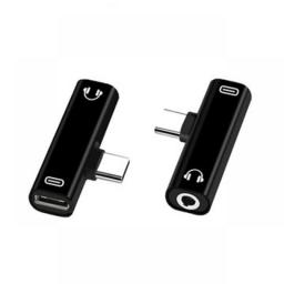 2in1 Type-C To 3.5mm Jack Converter Earphone Audio Adapter USB C To 3.5 Mm Headphone Aux Charge Data Cable Converter Adapter