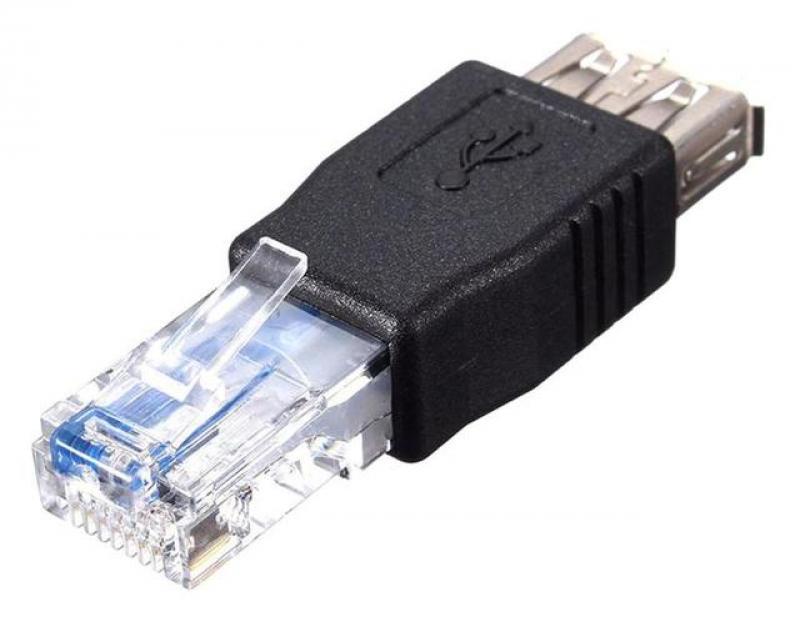 USB A Female To Ethernet RJ45 Male Adapter Connector Router Adapter Black Lightweight Portable High Quality Dropshipping