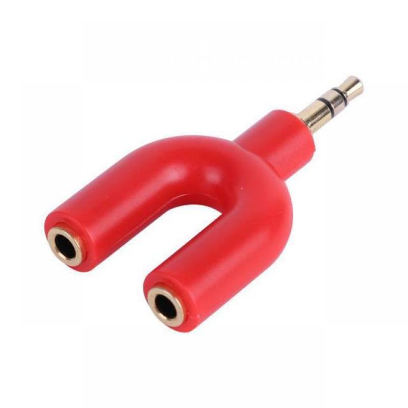 Y Dual Audio Splitter Cable Adapter Convenient Audio Line 1 to 2 AUX Cable 3.5 mm Earphone Adapter 1 Male for 2 Female