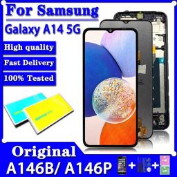 6.6'' Original For Samsung Galaxy A14 A146B LCD Display Touch Screen Digitizer Assembly For Samsung A14 5G A146U SM-A146P LCD