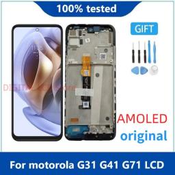 NEW Original AMOLED For Motorola Moto G31 Lcd Display Screen For MOTO G41 G71 5G LCD Mobile Phone Display Screen