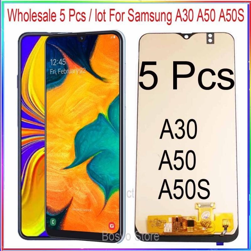 Wholesale 5 pieces/lot for Samsung A30 A50 A50S LCD screen display A305 A305F/DS A505 A507 with touch with frame assembly