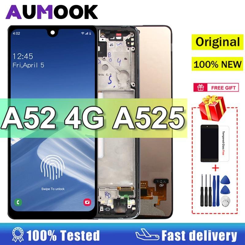 6.5" Original LCD For Samsung Galaxy A52 4G Display Touch Screen Digitizer For Samsung A52 A525 A525F A525M A525F/DS LCD Display