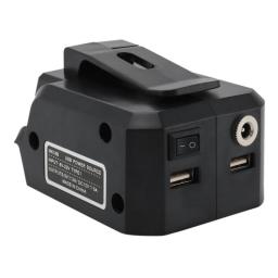 MK18B Battery Adapter For Makita 18V BL1815G BL1813G Li-Ion Battery PC Mobile Phone USB Charger DC 12V Output Connector
