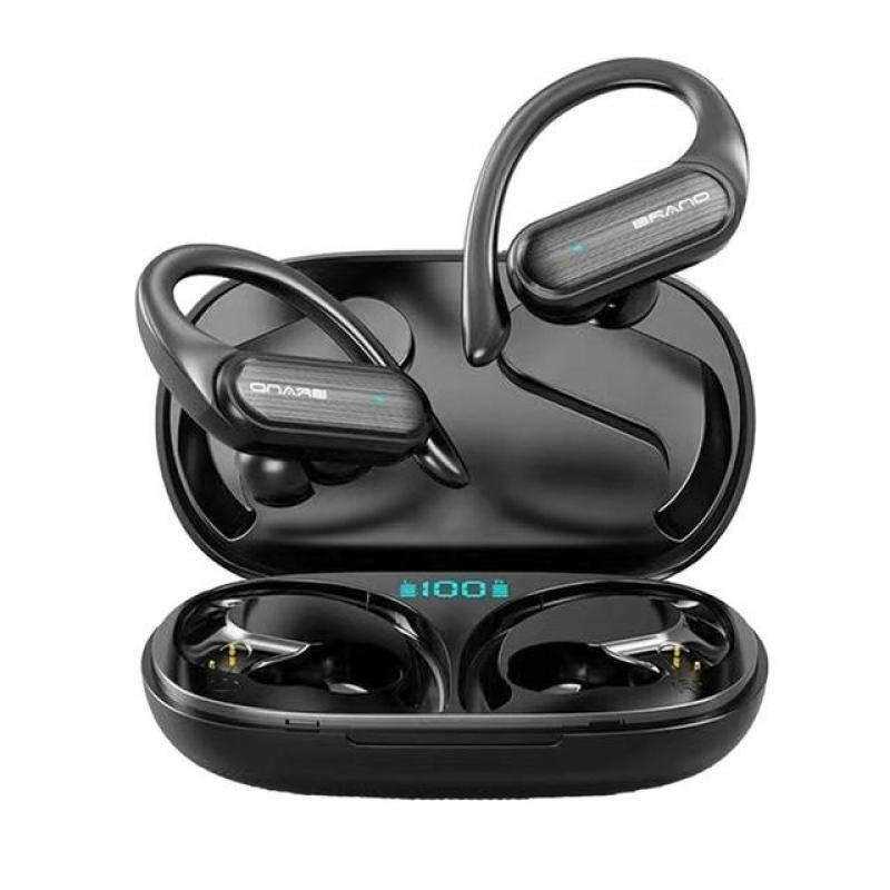Hifi Sound Wireless Earbuds Touch Control Black And Blue Wireless Bluetooth Headset Long Battery Life Waterproof Sports Earphone