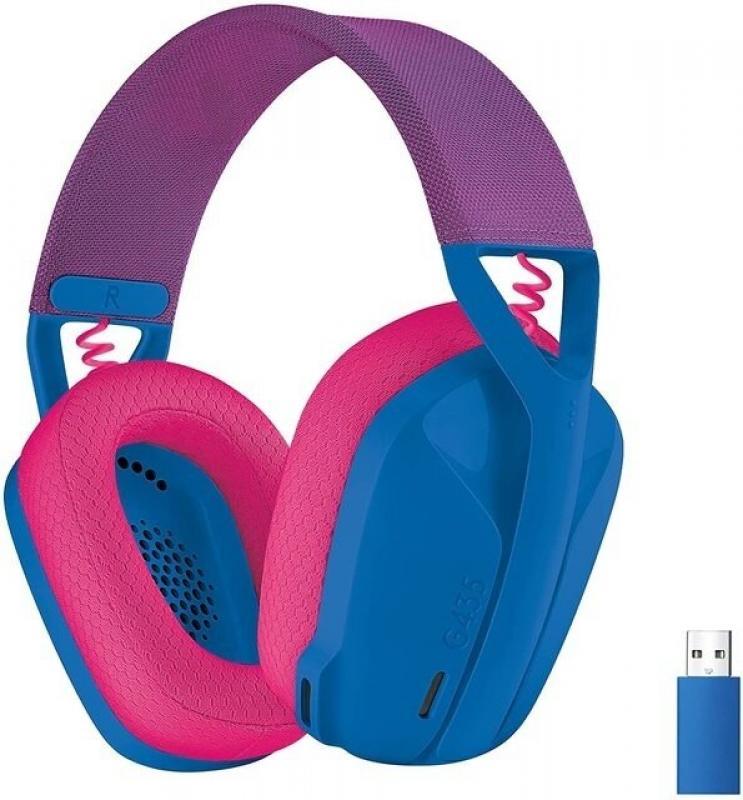Logitech G435 Lightspeed Bluetooth Wireless Gaming Headset Over-Ear Headphones Built-in mics Compatible with Dolby Atmos for PC