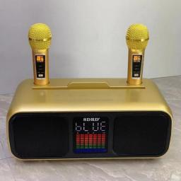 SD318 60W High-power TV Mobile Phone Home Karaoke Speaker Wireless Bluetooth Dual Microphone Integrated KTV Audio Caixa De Som