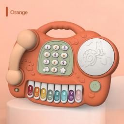 Baby Toys 13 24 Months Musical Piano Girls Mobile Phone Music Toy For Children 1 Year Kids Educational Phone Toy Birthday Gifts