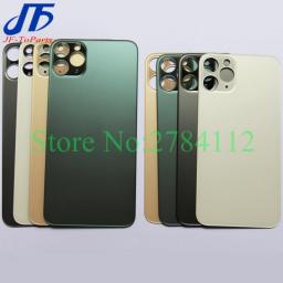 10Pcs Back Battery Glass Cover With Wide Big Camera Hole Replacement For IPhone 11 Pro Max Rear Housing Door