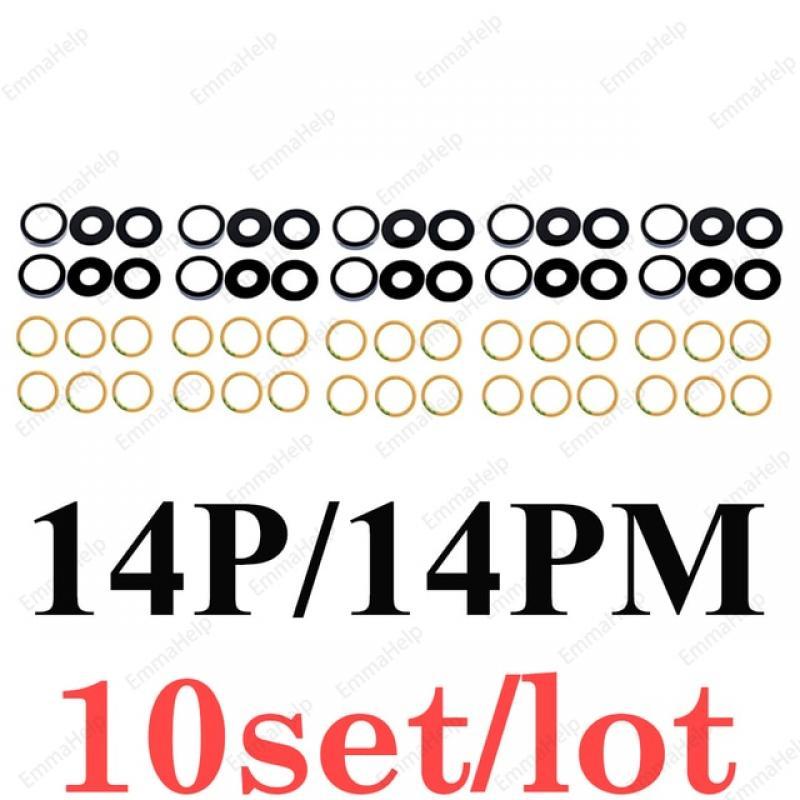 10pcs Rear Back Camera Lens Glass for iPhone 14 13 Pro Max 12 11 ProMax Mini XR XS XSMax X 7 8 Plus 6 6s SE with Glue Sticker