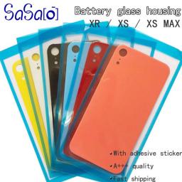10Pcs/Lot Super Quality Big Hole Back Glass Replacement Parts For IPhone XR XS MAX Battery Cover Rear Door Housing