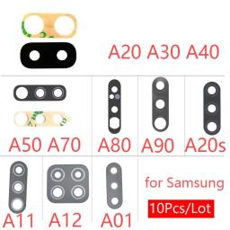 10pcs Back Camera Glass For Samsung M31 M32 M21 M51 A31 A51 A71 A21 A21S A10S A20 A30S A50S A70S A10 A20 A30 A50 A70 A80 + Glue